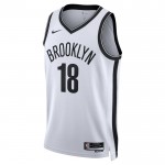 Maillot NBA Brooklyn Nets Yuta Watanabe 18 Nike 2022-23 Association Edition Blanc Swingman - Homme